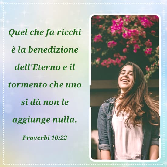 Frasi Bibliche Proverbi 10 22